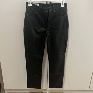 GAP Vintage Slim High Rose Pleather Pants